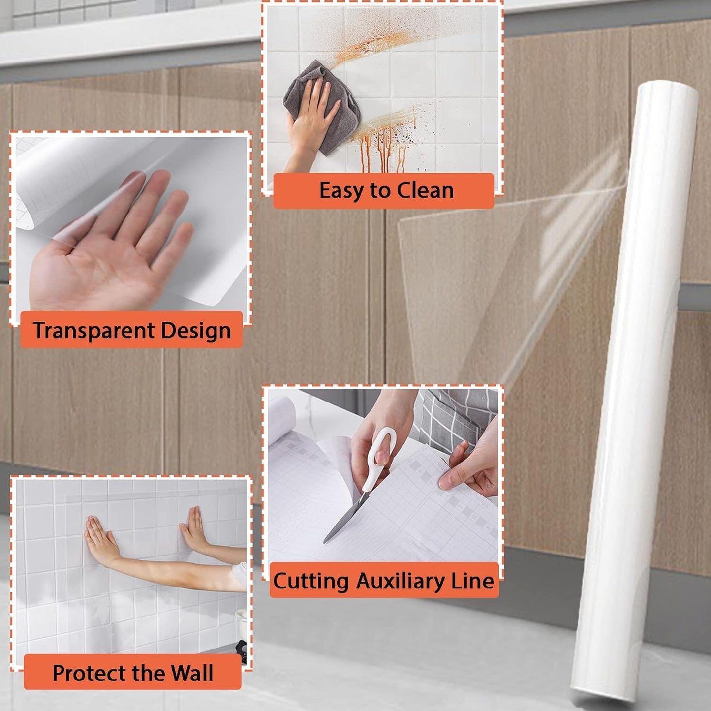 Transparent Electrostatic Wall Protection Film (Buy 1 Get 1 Free)